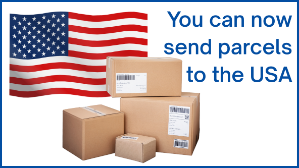 You can now send parcels to the USA