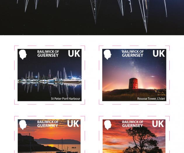 UK Stamp Booklet - Guernsey by Day and Night x10