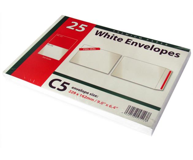 C5 white envelopes