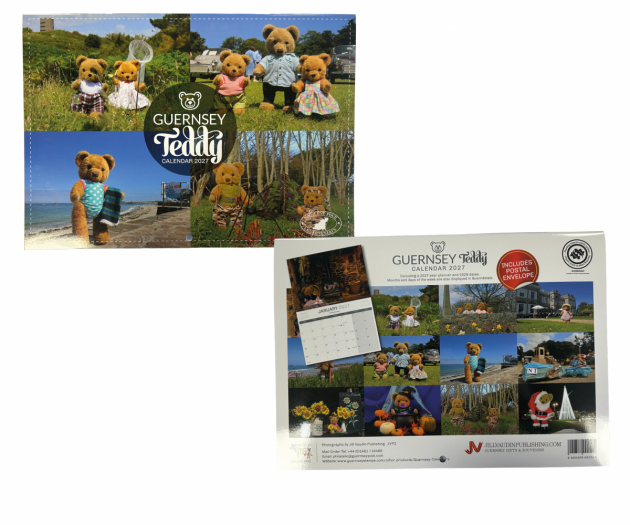 Guernsey Teddy A4 Calendar 2027