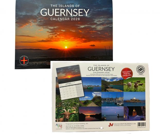 The Islands of Guernsey A4 Calendar 2026