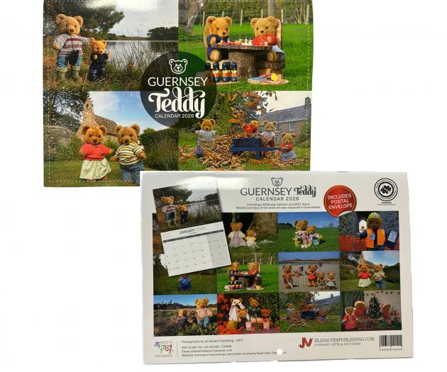 Guernsey Teddy A4 Calendar 2026