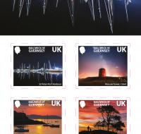 UK Stamp Booklet - Guernsey by Day and Night x10