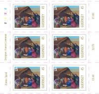 Guernsey reduced rate 45p Christmas stamp sheet of 10