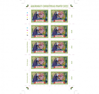 Guernsey Christmas Panto 2022: 52p stamps sheets of 10